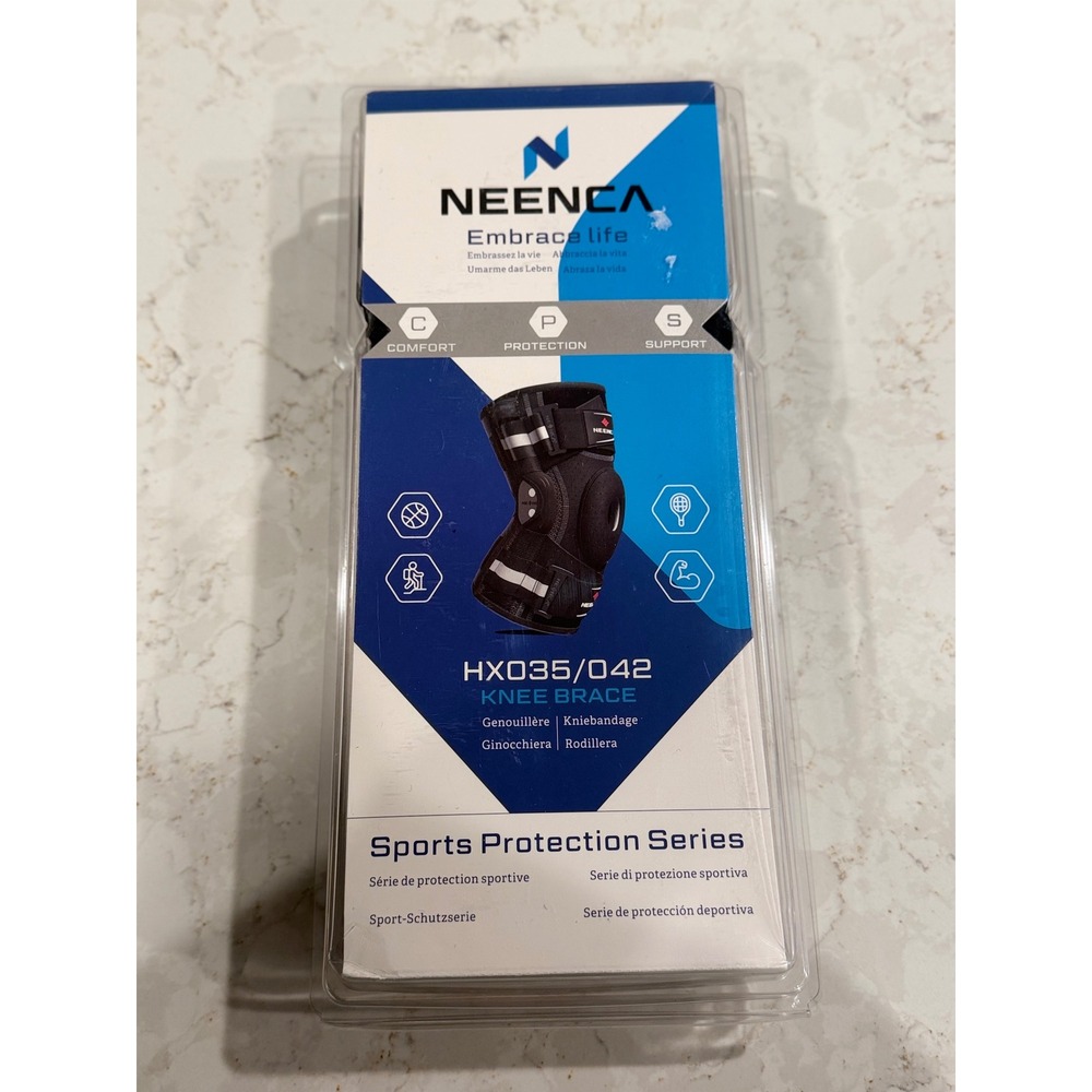 NEENCA Professional Knee Brace Hinged Support‎ HX035/042 Black Size Medium NEW